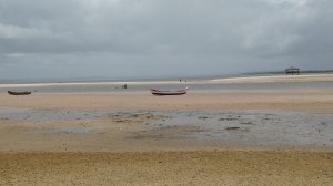 Braço do rio Real na maré baixa.